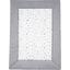 Alvi® Couverture d'éveil étoiles gris argenté exclusif, 100x135 cm