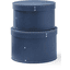 Kids Concept® runde Aufbewahrungsbox 2er Set, blau