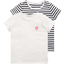 TOM TAILOR T-shirt 2-pack Heart Whisper White 