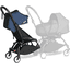 BABYZEN Kinderwagen YOYO 6+ connect White mit Textilset Air France Blue