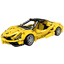 Sportbil med öppna tegelstenar Yellow 