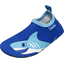 Playshoes Chaussons de bain enfant requin bleu uni 
