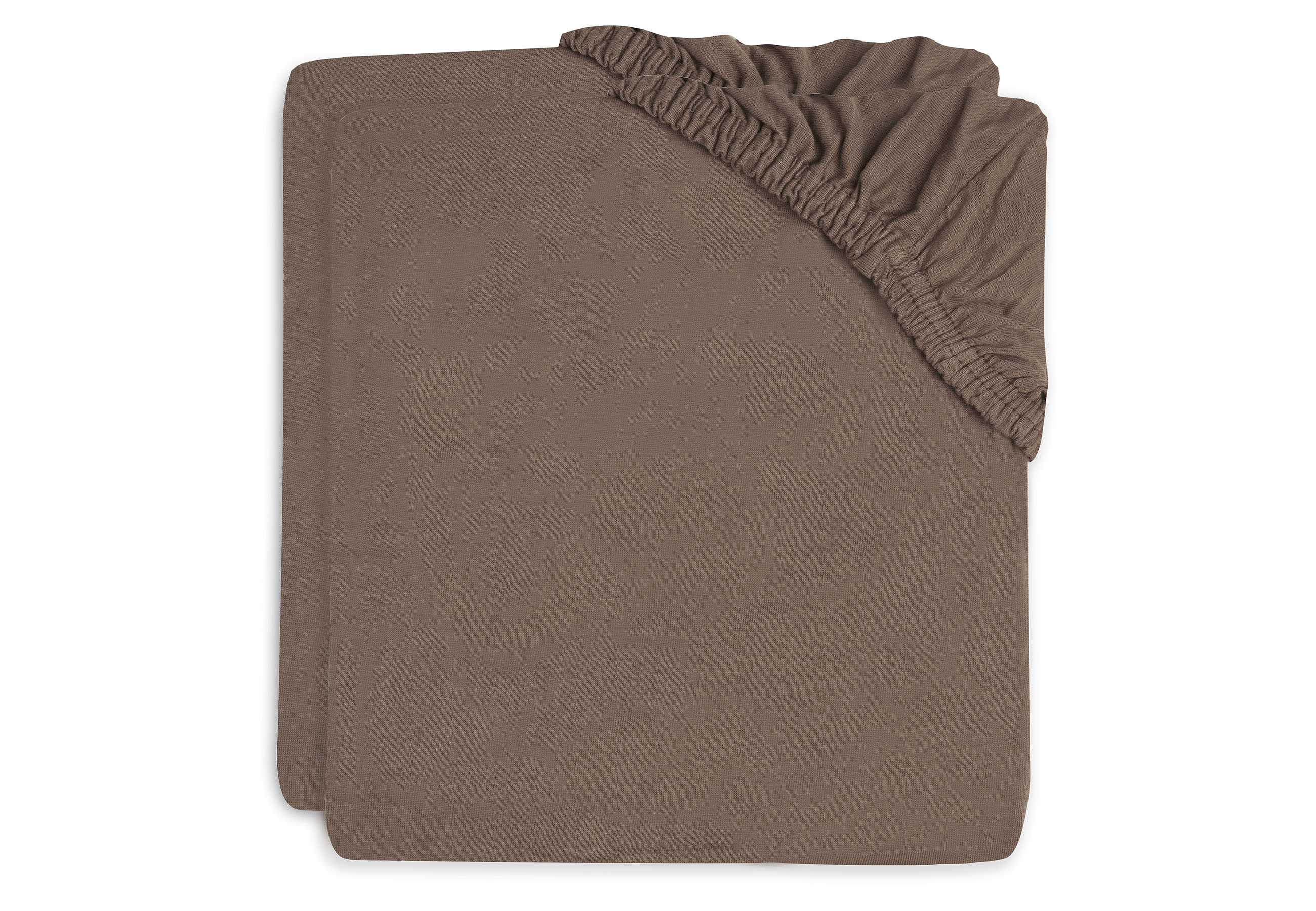 jollein Fitted Sheet Cradle Jersey 40/50x80/90cm Pack of 2 Chestnut