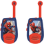 LEXIBOOK Spider -Hombre walkie-talkies de hasta 2 km de alcance con función de luz Morse y clip para el cinturón
