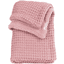MEYCO Vauvan peitto Waffle Teddy - Vanha vaaleanpunainen 
