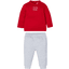 OVS Set Felpa e Pantaloni Scooter, rosso/grigio