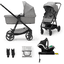 Kinderkraft Kinderwagen Newly Mink Pro  4 in 1  Classic Grey+ Base