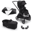 bugaboo Black Midnight Black Dragonfly Cochecito completo con accesorios