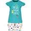 BLUE SEVEN Girls 2er Set T-Shirt + Shorts Lagune

