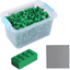 Katara Stavebnice - 520 dílků s krabičkou a základovou deskou, zelená barva