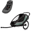 hamax Kinderfahrradanhänger Cocoon ONE Einsitzer green/black inkl. Babysitz für Outback/Avenida und Traveller