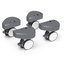 babybay Set di rotelle speciale laccato grigio ardesia