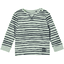 s. Oliven r T-skjorte langermet aqua stripete