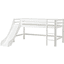 Hoppekids Halbhochbett Basic mit Rutsche weiß 90 x 200 cm 