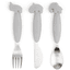 Done by Deer ™ Easy grip Cutlery Deer friends Grey