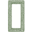 Alvi® Tour de lit enfant Carré animaux granit vert granit/blanc 70x140 cm