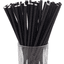 Luxentu Papier-Trinkhalme einfarbig 20 cm 100er Set schwarz