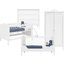 Bopita Kinderkamer Belle 3-delig cabriolet wit 70 x 140 cm