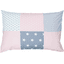 Ullenboom Taie d'oreiller enfant patchwork rose gris 40x60 cm
