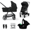 Kinderkraft kočárek Newly Mink Pro 3v1 2023 Classic Black 