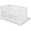 Pinolino Lit enfant à barreaux Monja bois blanc 70x140 cm
