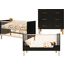 Bopita Babykamer Floris 2-delig om te bouwen 70 x 140 cm mat zwart / naturel