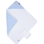 CHILDHOME Badehåndklæde inkl. vaskehandske blomst blå hvid