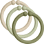 BIBS Aros de juego Loops Vanilla/Sage/Olive 12 unidades