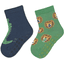 Sterntaler Lot de deux chaussettes ABS Crocodile/ Lion marine 