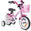 "PROMETHEUS BICYCLES® PINK HAWK barnesykkel 12 ""i rosa & hvit fra 3 år"