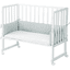 roba Stuben- & Beistellbett 3in1 mit Barriere Frosty Green Sterne