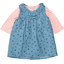 STACCATO  Kjole+skjorte midt blå denim mønstret