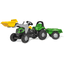 rolly®toys Kindertraktor rollykid Deutz-Fahr 5115 G TB mit Lader und Anhänger