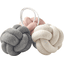 Nordic Coast Company Juego de nudos Baby Gym, Rosa-Gris-Naturaleza