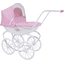 knorr® speelgoed poppenwagen Class ic kinderwagen roze/wit