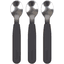 Filibabba Löffel aus Silikon 3er-Pack, Stone Grey