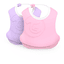 TWISTSHAKE Bavoir enfant récupérateur 4 mois+ pastel rose/violet lot de 2