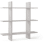Kids Concept® Scaffale da parete, 3 ripiani 70x70 cm - grigio