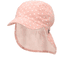 Sterntaler Gorra de pico con protector de cuello Corazones rosa pálido