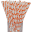 Luxentu Papier-Trinkhalme gepunktet 20 cm 100er Set orange