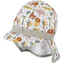 Sterntaler Peaked cap med nakkebeskyttelse dyr hvit