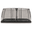 EXIT Dynamic ebenerdiges Trampolin 275 x 458 cm mit Sicherheitsnetz, schwarz