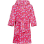 Playshoes Fleece-Bademantel Blumen pink