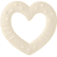 BIBS® Mordedor Baby Bitie Heart a partir de 3 meses Ivory