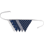 Ullenboom Řetěz s praporky a látková girlanda 190 cm (5 praporků) Kotva modrá