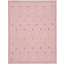 LÄSSIG Babyfilt med stickade prickar i rosa 80 x 100 cm