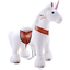PonyCycle® Unicornio de juguete con freno de mano blanco grande