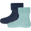 Ewers Dětské ponožky 4-pack struktura tyrkysová/modrá