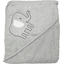 HÜTTE &amp; CO asciugamano da bagno con cappuccio grigio 100 x 100cm