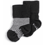 KipKep Ponožky Stay-On 2-Pack Black -n- White Striped 
